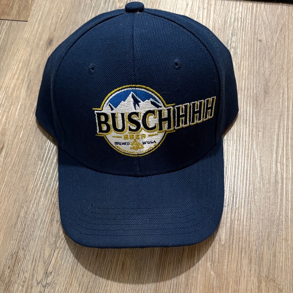 Buschhh Navy Blue Logo Cap